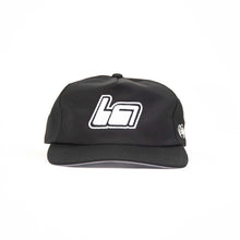 Load image into Gallery viewer, LA Unstructured 5 Panel Hat - Black / White
