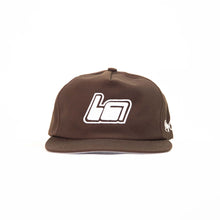 Load image into Gallery viewer, LA Unstructured 5 Panel Hat - Brown / White
